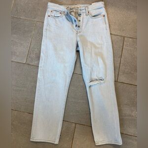 Levi's Blue Straight Leg Jeans Classic Style